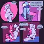 Rating: s
ID: 5609602
Date: 2025-05-30 15:37:11 -0400
Status: active
Score: 28
anthro bed blush bovid caprine comic dialogue duo female furniture hi_res lagomorph male male/female mammal on_bed on_lap resting_on_partner restricted_palette saffron_(unicorn_blood) sheep sitting sitting_on_bed sitting_on_lap speech_bubble tulip_(unicorn_blood) vanilla_candy post #5609602