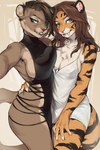 Rating: s
ID: 5576957
Date: 2025-05-16 16:04:09 -0400
Status: active
Score: 125
2025 alex_marx anthro arm_around_waist big_breasts breast_squish breasts brown_hair camera clothed clothing cougar countershading digital_media_(artwork) dress duo elume_(carhillion) eyebrows fangs felid feline female female/female fingers fur green_eyes hair hand_on_hip hi_res holding_camera holding_object hudojishe looking_at_viewer mammal no_underwear orange_body orange_fur pantherine selfie skimpy smile squish striped_body striped_fur stripes tail tan_body tan_fur teeth thick_thighs tiger post #5576957