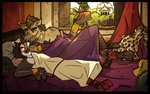 Rating: s
ID: 2443252
Date: 2020-10-11 01:39:42 -0400
Status: active
Score: 26
16:10 3_toes 4_fingers age_difference alcid alcohol ancient_rome animal_skin anthro antinous_(character) avian beak bed bedding beverage bird black_body black_border black_feathers blue_eyes body_hair border brown_body brown_fur brown_mane chest_hair classical_architecture clothed clothing container cup day dome duo feathers feet fingers food footwear fruit fur furniture gem goblet grape hadrian_(character) hairy hand_on_face head_on_arm headgear headwear hyena kaisertaylorproducts lari laurel_wreath lying male male/male mammal mane multicolored_beak nature nature_background on_back open_window pillow plant puffin purple_bedding purple_clothing purple_gem red_body red_scales red_wall ring roman_clothing romantic romantic_couple royalty sandals scales shoes size_difference spots toes toga white_body white_clothing white_feathers widescreen wine yellow_eyes post #2443252
