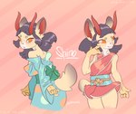 Rating: s
ID: 5657161
Date: 2025-06-21 02:25:10 -0400
Status: active
Score: 9
animal_crossing anthro artist_name biped black_hair character_name clothed clothed_anthro clothed_female clothing deer female fingers front_view fur hair hi_res horn humanoid_hands long_hair looking_aside looking_at_viewer mammal multiple_poses nintendo orange_eyes portrait pose shino_(animal_crossing) simple_background smile solo standing tail tan_body tan_fur text three-quarter_portrait three-quarter_view white_body white_fur yolabayola1 post #5657161
