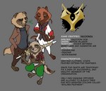 Rating: s
ID: 3202628
Date: 2022-03-02 02:49:56 -0500
Status: active
Score: 14
2021 ambiguous_gender anthro arm_tuft barefoot biped bottomwear brown_body brown_fur canid canine cheek_tuft clothed clothing coat crouching disney elbow_tuft english_text facial_tuft fan_character feet fur gloves_(marking) green_eyes grey_background grey_eyes group half-closed_eyes hand_in_pocket head_tuft holding_object holding_weapon male mammal markings model_sheet mouth_hold narrowed_eyes neck_tuft open_clothing open_coat open_topwear pants pockets practice_sword raccoon_dog robcivecat scar shinai simple_background standing suit sweater tan_body tan_fur tanuki tattoo text topless topwear tuft turtleneck weapon yakuza yellow_eyes zootopia post #3202628