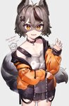 Rating: s
ID: 2638763
Date: 2021-03-03 20:08:01 -0500
Status: active
Score: 201
absurd_res accessory animal_humanoid bottomwear choker clothed clothing collar demon demon_humanoid duo facial_markings female grey_hair hair hair_accessory head_markings hi_res hoodie horn humanoid jewelry light_body light_skin maid_headdress maid_uniform mammal mammal_humanoid markings mask_(marking) necklace neonbeat off_shoulder open_mouth open_smile orange_eyes procyonid procyonid_humanoid raccoon raccoon_humanoid raccoon_tail skirt smile snuffy striped_markings striped_tail stripes tail tail_markings topwear uniform veibae vtuber post #2638763