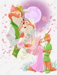 Rating: s
ID: 5414803
Date: 2025-03-05 21:29:40 -0500
Status: active
Score: 42
2025 anthro bouquet bycocket canid canine canis canon_couple clothed clothing daww digital_media_(artwork) disney dress duo female flower fox hat hat_feather headdress headgear headwear hi_res husband_and_wife intraspecies intraspecies_romance kissing loose_feather love maid_marian male male/female mammal married_couple moon passionate petals plant red_fox robin_hood robin_hood_(disney) romantic romantic_ambiance romantic_couple romantic_night smile tail tender tenderness true_fox uranus_(d74335631) wedding_dress wimple post #5414803