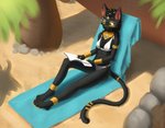 Rating: s
ID: 2544924
Date: 2020-12-26 14:27:09 -0500
Status: active
Score: 88
4_toes absurd_res accessory anklet anthro arm_tuft armlet barefoot bast bastet_(primonyr) black_body black_fur black_hair black_nose book bottomwear bracelet breasts cheek_tuft chest_tuft claws cleavage clothed clothing cute_fangs deity detailed_background digital_media_(artwork) domestic_cat ear_piercing egyptian egyptian_clothing egyptian_god egyptian_mythology elbow_tuft eye_of_horus facial_markings facial_tuft fangs feet felid feline felis female fur furgonomics gold_(metal) gold_jewelry gold_markings gold_pawpads hair hair_accessory happy head_markings hi_res jewelry mammal markings middle_eastern_mythology midriff mythology navel navel_piercing necklace outside palm_tree pawpads piercing pink_ears plant reading reading_book reclining rock sand saneaz shaded sitting small_breasts smile solo tail tail_accessory tail_jewelry teeth thin_tail toes topwear towel tree tuft usekh white_bottomwear white_clothing white_topwear yellow_eyes yellow_markings post #2544924