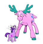 Rating: s
ID: 5667968
Date: 2025-06-25 22:52:38 -0400
Status: active
Score: 7
antlers cloven_hooves cracklewink cutie_mark deer duo equid equine facial_hair female feral friendship_is_magic fur goatee hasbro hi_res hooves horn male mammal mlp_g1 moose my_little_pony mythological_creature mythological_equine mythology new_world_deer oakly_(mlp) pink_body pink_fur smile snout toony twilight_sparkle_(mlp) unicorn unicorn_horn post #5667968