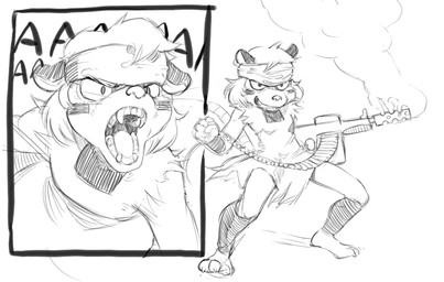 3_toes akunim anthro barefoot black_and_white claws clothing fangs female grin gun headband machine_gun mammal marsupial maude_o'dell monochrome multiple_images opossum ranged_weapon screaming sharp_teeth smile smoke solo teeth the_tale_of_jasper_gold toe_claws toes torn_clothing weapon yelling
Rating: Safe
Score: 4
User: ROTHY
Date: September 11, 2017 3_toes akunim anthro barefoot black_and_white claws clothing fangs female grin gun headband machine_gun mammal marsupial maude_o'dell monochrome multiple_images opossum ranged_weapon screaming sharp_teeth smile smoke solo teeth the_tale_of_jasper_gold toe_claws toes torn_clothing weapon yelling
Rating: Safe
Score: 4
User: ROTHY
Date: September 11, 2017