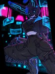 Rating: s
ID: 5614545
Date: 2025-06-01 16:22:21 -0400
Status: active
Score: 14
android anthro black_body blue_eyes blue_hair breasts bubble_butt bulging_breasts butt chest_tuft choker cleavage cleavage_overflow clothed clothing countershading crop_top crouching cyberpunk detailed_background english_text eyeshadow female footwear glowing glowing_ears glowing_eyes glowing_whiskers hair half-closed_eyes hand_on_leg hand_on_thigh hands_behind_back hi_res hoodie jewelry lagomorph leporid long_ears looking_at_viewer machine makeup mammal markings metallic_body multicolored_body narrowed_eyes necklace neon neon_lights rabbit robot robot_anthro screen shirt shoes short_hair solo streetwear techwear text topwear tsumi_(veznadraws) tuft unzipped_jacket veznadraws white_body white_countershading post #5614545