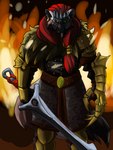 Rating: s
ID: 2817932
Date: 2021-07-06 14:01:49 -0400
Status: active
Score: 9
3:4 absurd_res acev african_wild_dog anthro armor canid canine canis chainmail felid glowing glowing_eyes hi_res hide_(skin) hybrid lion male mammal medieval melee_weapon pantherine pauldron shomari solo stoneheart sword villainous weapon wolf post #2817932