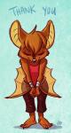 Rating: s
ID: 1645219
Date: 2018-09-05 05:57:13 -0400
Status: active
Score: 36
4_toes anthro barefoot bat big_ears biped blush bottomwear bowing bracelet brown_body brown_fur claws clothed clothing dialogue digitigrade dingbat dingbat_(character) english_text eyes_closed feet fur hands_together jewelry mammal pants shadow shirt simple_background solo standing talking_to_viewer tank_top text thank_you thanking toe_claws toes topwear torn_clothing winged_arms wings post #1645219