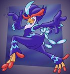 Rating: s
ID: 5600463
Date: 2025-05-26 18:05:10 -0400
Status: active
Score: 9
abstract_background alternate_version_at_paywall ambiguous_gender anthro avian bird blue_body blue_eyes blue_feathers digital_drawing_(artwork) digital_media_(artwork) feathers gavanzude generation_9_pokemon hi_res jumping looking_down markings nintendo pokemon pokemon_(species) pokemorph pose quaquaval red_markings signature small_waist solo sonic_adventure_pose teal_markings white_markings wide_hips post #5600463
