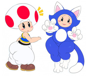 Rating: s
ID: 1751890
Date: 2018-12-31 14:31:21 -0500
Status: active
Score: 34
3_toes 4_fingers animal_humanoid black_eyes blue_body blue_fur blue_toad blush cat_humanoid cat_suit_(mario) cat_toad claws clothed clothing digital_media_(artwork) duo feet felid felid_humanoid feline feline_humanoid fingers fully_clothed fur humanoid looking_at_viewer male mammal mammal_humanoid mario_bros midriff nintendo on_one_leg simple_background sssonic2 standing super_mario_3d_world surprise toad_(mario) toes white_background white_body white_fur wide_hipped_male wide_hips post #1751890