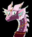 Rating: s
ID: 4289024
Date: 2023-09-13 00:46:57 -0400
Status: active
Score: 17
2023 accessory alpha_channel ambiguous_gender astralauriga crown digital_drawing_(artwork) digital_media_(artwork) dragon ear_piercing ear_ring fan_character female_(lore) feral frill_(anatomy) green_eyes headgear headshot_portrait hi_res horn jewelry long_neck looking_at_viewer mythological_creature mythological_scalie mythology necklace piercing pink_body pink_scales portrait purple_body purple_scales rainwing_(wof) ring_piercing scales scalie scarf smile solo spines teal_body teal_scales teeth white_body white_scales wings_of_fire post #4289024
