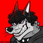 Rating: s
ID: 5102174
Date: 2024-10-08 13:51:56 -0400
Status: active
Score: 3
1:1 absurd_res anthro black_hair canid canine canis cheek_tuft clothed clothing collar curly_hair davezdumpster digital_drawing_(artwork) digital_media_(artwork) esteban_(wolfnes) facial_tuft fangs fur grey_body grey_clothing grey_fur grey_hoodie grey_topwear hair hi_res hoodie humanoid_pointy_ears male mammal open_mouth pointy_ears portrait purple_eyes red_background sharp_teeth signature simple_background smile solo spiked_collar spikes teeth topwear tuft whiskers wolf post #5102174