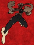 Rating: s
ID: 5590482
Date: 2025-05-22 10:48:56 -0400
Status: active
Score: 10
action_pose ankle_tuft anthro arm_tuft breasts brown_body brown_fur clothing crop_top dramatic_lighting female fur generation_6_pokemon hi_res lagomorph leg_tuft legwear long_ears mammal mega_evolution mega_lopunny nerdyreindeer nintendo one_eye_obstructed pantyhose pokemon pokemon_(species) pose red_background red_eyes shirt simple_background solo topwear torn_clothing torn_legwear torn_pantyhose tuft wrist_tuft post #5590482