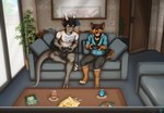 Rating: s
ID: 3341990
Date: 2022-05-18 23:53:27 -0400
Status: active
Score: 107
accessory anthro australian_shepherd beverage canid canine canis claws clothed clothing conditional_dnp controller damask_pattern detailed_background digital_media_(artwork) domestic_dog dragon dualshock_4 duo electroporn eyewear food fur furniture game_controller gaming gio_(electroporn) glasses hair herding_dog hi_res holding_object horn lgbt_pride living_room male mammal mirror multicolored_wristband mythological_creature mythological_scalie mythology noble_(nakasuji) pastoral_dog piercing plant playing_video_game playstation playstation_4 playstation_controller pride_color_accessory pride_color_wristband pride_colors rainbow_pride_colors reptile scalie sheepdog sitting six-stripe_rainbow_pride_colors smile sofa sony_corporation sony_interactive_entertainment tail tongue tongue_out wallpaper_(decoration) wingless_dragon wristband post #3341990