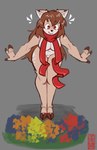 Rating: s
ID: 5565743
Date: 2025-05-11 22:50:29 -0400
Status: active
Score: 10
2023 5_fingers absurd_res anthro breasts brown_eyes brown_hair brown_hooves deer derpyfox_36 digital_drawing_(artwork) digital_media_(artwork) doe_(alfa995) emanata featureless_crotch female fingers flower front_view full-length_portrait fur grey_background hair hi_res hooves long_hair mammal mostly_nude mostly_nude_anthro mostly_nude_female mouth_closed navel plant portrait red_scarf scarf scarf_only simple_background smile solo tan_body tan_fur post #5565743