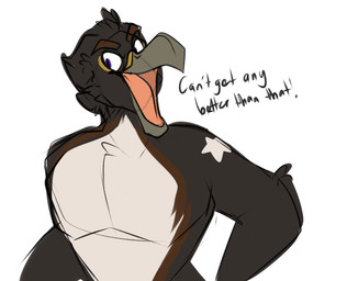 Rating: s
ID: 5083498
Date: 2024-09-29 23:32:18 -0400
Status: active
Score: 1
2019 aaron_(beastofeuthanasia) accipiter accipitrid accipitriform anthro arm_tattoo avian beak beastofeuthanasia bent_arm bird black_body black_feathers black_hair brown_body brown_eyebrows brown_feathers clothed clothing colored_sketch dialogue digital_media_(artwork) english_text eurasian_sparrowhawk eyebrows feather_hair feathers flat_colors furrowed_brow grey_beak hair half-length_portrait male male_anthro multicolored_body multicolored_feathers open_mouth open_smile pecs pink_tongue portrait pseudo_hair purple_eyes short_hair simple_background sketch smile solo star_tattoo tattoo text tongue topless topless_anthro topless_male true_hawk white_background white_body white_feathers post #5083498