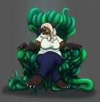 Rating: s
ID: 221486
Date: 2012-06-15 18:43:37 -0400
Status: active
Score: 21
anthro bottomwear chair claws clothed clothing conditional_dnp feet female furniture fys green_eyes grey_background grin hair hi_res hindpaw hyena living_furniture mammal pants paws sefeiren shirt simple_background slightly_chubby smile solo spots spotted_hyena tentacle_throne tentacles throne topwear post #221486