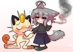 Rating: s
ID: 4567916
Date: 2024-01-31 00:51:37 -0500
Status: active
Score: 50
2024 affectionate animal_humanoid anthro black_clothing black_ears black_topwear blushing_profusely brown_tail_tip cat_humanoid cigarette cigarette_smoke clothed clothing coin crossdressing crossover crossover_ship curled_tail digital_media_(artwork) dipstick_tail duo eyes_closed felid felid_humanoid feline feline_humanoid fur generation_1_pokemon gentleman gold_(metal) gradient_background grey_hair hair holding_object holding_paws humanoid inner_ear_fluff kissing_hand koban_(coin) love male male/male mammal mammal_humanoid markings melty_blood meowth mouth_closed neco-arc_chaos neco_spirit nervous nervous_smile nintendo pawpads paws pokemon pokemon_(species) powpink09 romantic romantic_couple scar shaded signature simple_background smoke soft_shading tail tail_markings tan_body tan_fur topwear tsukihime tuft type-moon whiskers post #4567916