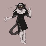 Rating: s
ID: 4902958
Date: 2024-07-07 10:38:16 -0400
Status: active
Score: 16
1:1 2024 5_fingers anthro black_body black_clothing black_fur blue_eyes boots brown_background claws clothing colored crucifix domestic_cat ears_down eyebrows eyelashes fangs fear_&_hunger_2:_termina fear_and_hunger felid feline felis female fingers footwear fur gloves handwear heart_in_mouth heart_symbol long_boots long_whiskers looking_at_viewer mammal nun nun_habit nun_outfit open_mouth pink_nose pivoted_ears pocketcat_(fear_&_hunger) religious_clothing samarie_(fear_and_hunger) shoes simple_background smile smiling_at_viewer solo standing tail teeth toe_claws whiskers white_boots white_clothing white_footwear white_gloves white_handwear yellow_sclera yourlocalracoo post #4902958