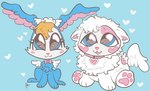 Rating: s
ID: 5582987
Date: 2025-05-19 02:31:35 -0400
Status: active
Score: 2
555bunnies :3 ambiguous_gender angel blue_body blue_fur collar duo feathered_wings feathers feral fur hasbro hi_res lagomorph leporid littlest_pet_shop mammal pawpads paws rabbit sitting toony white_body white_fur wings post #5582987