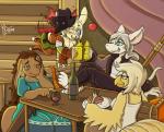 Rating: s
ID: 1528335
Date: 2018-04-28 16:48:42 -0400
Status: active
Score: 19
alcohol ale avian beverage burmecian chocobo clothed clothing desk drunk female final_fantasy final_fantasy_ix final_fantasy_tactics flying frida furniture group jet_(chocobo) lux_(burmecian) mahogania male mammal meatboom moogle multiple_(disambiguation) nu_mou rodent square_enix substance_intoxication table wine post #1528335