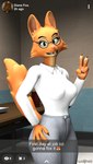 Rating: s
ID: 4312192
Date: 2023-09-24 21:46:18 -0400
Status: active
Score: 18
2023 3d_(artwork) anthro bottomwear canid canine clothing diane_foxington diane_foxington_(furromantic) digital_media_(artwork) dreamworks english_text eyebrow_piercing eyewear facial_piercing female fox fur furromantic_(modeler) gesture glasses grey_bottomwear grey_clothing grey_eyewear grey_glasses grey_pants halftone halftone_shading hand_gesture looking_at_viewer mammal office orange_body orange_fur pants piercing pink_nose portrait shirt smile smiling_at_viewer snapchat solo source_filmmaker_(artwork) text the_bad_guys three-quarter_portrait topwear v_sign watermark white_clothing white_shirt white_topwear widescreen wolfnes post #4312192
