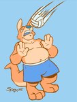 Rating: s
ID: 5607822
Date: 2025-05-29 20:25:47 -0400
Status: active
Score: 6
2025 3_toes 4_fingers anthro ball belly blue_background bottomwear brok_the_investigator clothing cowcat_games feet fingers hi_res kangaroo macropod male mammal marsupial navel open_mouth overweight overweight_male shorts simple_background sin_silver solo spectral-bat swimwear toes volleyball_(ball) post #5607822