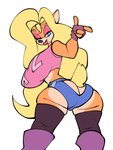Rating: s
ID: 2327196
Date: 2020-07-11 19:57:27 -0400
Status: active
Score: 47
activision anthro bandicoot big_breasts big_butt bigdad bottomwear breasts butt butt_cutout butt_pose clothing crash_bandicoot_(series) cutout female finger_gun fingerless_gloves gesture gloves hand_gesture handwear hotpants huge_breasts legwear looking_at_viewer looking_back mammal marsupial one_eye_closed pose shorts simple_background smile solo stockings tawna_bandicoot wink post #2327196