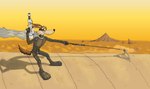 Rating: s
ID: 4650716
Date: 2024-03-11 08:50:06 -0400
Status: active
Score: 20
absurd_res ambiguous_gender anthro avian bird black_nose brown_body brown_fur brown_tail canid canine canis cape chasing clothing coyote crossover cuculiform day desert dune_(series) duo dust_cloud eyewear feral fur goggles hi_res hook horizon humor kenoshi knife lasgun long_ears looney_tunes male mammal mountain multicolored_body multicolored_fur new_world_ground_cuckoo outside parody riding road_runner_(looney_tunes) roadrunner sandworm_(disambiguation) science_fiction sky solo_focus stillsuit tail tan_body tan_fur two_tone_body two_tone_fur warner_brothers weapon wile_e._coyote post #4650716