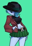 Rating: s
ID: 4839094
Date: 2024-06-08 22:01:40 -0400
Status: active
Score: 7
2024 absurd_res angel_(wazzaldorp) angelfish biting_on_toothpick bottomwear clothing cowboy_hat crop_top female green_background green_bottomwear green_clothing green_skirt hair hair_over_eye hand_in_pocket hat headgear headwear hi_res humanoid marine not_furry one_eye_obstructed pockets real_axolotl_hours shirt simple_background skirt solo toothpick topwear wazzaldorp post #4839094