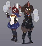 Rating: s
ID: 4524970
Date: 2024-01-09 17:02:54 -0500
Status: active
Score: 200
2023 5_fingers absurd_res alternate_species alternative_fashion anthro artist_name aryn_(the_dogsmith) big_breasts black_body black_fur black_hair blue_eyes bodily_fluids boots bottomwear breasts brown_hair cleavage cleavage_cutout clothed clothing curvy_figure cutout dialogue dress duo ear_piercing english_text eyebrow_through_hair eyebrows female fingerless_gloves fingers footwear fur gloves hair handwear hi_res inu-sama j-fashion lagomorph leporid lolita_(fashion) long_ears long_hair mammal military_lolita multicolored_body multicolored_fur open_mouth piercing potion rabbit red_body red_eyes red_fur ruth_failla_thomas_(the_dogsmith) scut_tail shoes short_tail skirt species_transformation standing surprise sweat sweatdrop tail teeth text thick_thighs tongue transformation translucent translucent_hair url voluptuous white_body white_fur wide_hips post #4524970