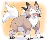 Rating: s
ID: 5625465
Date: 2025-06-06 22:14:47 -0400
Status: pending
Score: 6
ambiguous_gender belly canid canine emanata eyes_closed feral fur generation_7_pokemon hi_res lycanroc mammal midday_lycanroc nintendo open_mouth open_smile overweight overweight_feral pokemon pokemon_(species) sharp_teeth simple_background smile solo spikes spikes_(anatomy) tail tail_motion tailwag tan_body tan_fur teeth tongue tongue_out yellow_background zephy_03 post #5625465