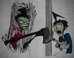 Rating: s
ID: 4978194
Date: 2024-08-11 01:10:48 -0400
Status: active
Score: 5
alien axe bracelet crazed_look darkryn_(artist) dib_membrane eyewear glasses human humanoid invader_zim irken jewelry knife male male/male mammal nickelodeon pak piercing sharp_teeth stephen_king_(copyright) teeth terror the_shining zim_(invader_zim) post #4978194