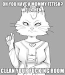 Rating: s
ID: 3925019
Date: 2023-03-12 04:05:52 -0400
Status: active
Score: 249
2023 5_fingers animal_print animal_print_dress anthro arms_bent asking_viewer bojack_horseman breasts cardigan cheek_tuft cleavage closed_frown clothed clothed_anthro clothed_female clothing command command_to_clean commanding_viewer dbaru dialogue digital_drawing_(artwork) digital_media_(artwork) domestic_cat dress ellipsis english_text eyebrows eyelashes facial_tuft felid feline felis female fingers fish_print fish_print_dress front_view frown fur fur_tuft gem greyscale grumpy half-length_portrait hi_res humanoid_hands impact_(font) jewelry long_whiskers looking_at_viewer mammal mature_anthro mature_female medium_breasts meme mommy_kink monochrome mouth_closed necklace netflix no_irises oh_you_have_a_mommy_fetish? pendant persian_cat pointy_ears portrait prick_ears princess_carolyn print_clothing print_dress profanity pseudo_hair pupils question reaction_image sketch solo talking_to_viewer text thin_eyebrows tuft whiskers white_text post #3925019