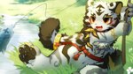 Rating: s
ID: 5657873
Date: 2025-06-21 11:04:43 -0400
Status: active
Score: 7
2025 4_fingers 4_toes anthro biped black_markings blush blush_lines claws creek day detailed_background digital_drawing_(artwork) digital_media_(artwork) fangs feet felid fingers fish fish_hook fishing fishing_rod flower fluffy fluffy_tail fur grass grass_field hindpaw hlg7777 hook kemono light male mammal marine markings multicolored_body multicolored_fur open_mouth open_smile outside pantherine pawpads paws plant river shaded sitting smile solo sunlight tail teeth tiger toe_claws toes wallpaper water white_body white_fur yellow_eyes yellow_markings post #5657873