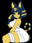 Rating: s
ID: 5448874
Date: 2025-03-22 06:28:46 -0400
Status: active
Score: 49
:< animal_crossing ankha_(animal_crossing) anthro artist_name badjujuarts big_breasts black_background black_eyes blue_body blue_eyeshadow blue_fur blue_hair bob_cut breasts butt clothed clothing domestic_cat dress egyptian egyptian_clothing egyptian_headdress eyelashes eyeshadow felid feline felis female fur hair hi_res kalasiris legband lidded_eyes looking_at_viewer makeup mammal markings nintendo portrait short_hair side_view simple_background sitting solo striped_markings striped_tail stripes tail tail_markings text thick_thighs thigh_wrap thighband three-quarter_portrait twitter_handle uraeus white_clothing white_dress wide_hips yellow_body yellow_fur post #5448874