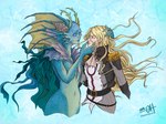 Rating: s
ID: 5617992
Date: 2025-06-03 04:30:11 -0400
Status: active
Score: 7
abstract_background anthro antlers ayseneinart belt biped blonde_hair blue_background blue_body blue_eyes clothing duo female fin hair hand_on_another's_head hasbro head_fin hi_res holding_another's_head horn human imminent_kiss long_hair magic:_the_gathering mammal marine merfolk military_uniform multiple_belts no_pupils scales shell shoulder_pads signature simple_background split_form thalia_guardian_of_thraben touching_hair twirling_hair uniform wizards_of_the_coast post #5617992