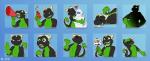 Rating: s
ID: 1197600
Date: 2017-04-22 15:21:49 -0400
Status: active
Score: 12
2016 4_fingers annoyed anthro bald biped black_body black_eyes black_nose black_scales black_tail blue_background bodily_fluids crying digital_media_(artwork) dragon drooling expression_sheet eyebrows eyes_closed fingers gesture green_body green_scales green_tail green_tongue grin gun hand_gesture hands_on_hips happy heart_symbol holding_gun holding_object holding_ranged_weapon holding_sign holding_weapon horn hug humanoid_hands looking_at_viewer looking_away lying male megaphone middle_finger multicolored_body multicolored_scales multicolored_tail multiple_images mythological_creature mythological_scalie mythology no_irises nowandlater nude ok_sign on_front open_mouth raised_eyebrow ranged_weapon raygun saliva scales scalie sign signature simple_background sleeping smile solo spikes sticker_pack surprise tail tail_tuft tears teeth tegon_(dsc85) telegram_sticker tongue tongue_out tuft two_tone_body two_tone_scales two_tone_tail weapon white_horn ych_(character) post #1197600