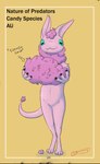 Rating: s
ID: 5527163
Date: 2025-04-24 13:15:51 -0400
Status: active
Score: 11
absurd_res ambiguous_gender anthro brick_(artist) candy cotton_candy dessert english_text fan_species food fur hi_res humor long_ears looking_at_viewer offering_food offering_to_viewer pink_body pink_fur text the_nature_of_predators post #5527163