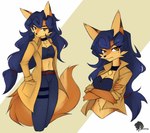 Rating: s
ID: 5579582
Date: 2025-05-17 19:06:19 -0400
Status: active
Score: 37
absurd_res anthro blue_bottomwear blue_clothing blue_hair blue_pants bottomwear breasts canid canine carmelita_fox cleavage clothed clothing countershade_torso countershading crossed_arms female fox fully_clothed fur hair hi_res mammal midriff mole_under_eye orange_arms orange_body orange_countershading orange_ears orange_fingers orange_fur orange_tail overcoat pants skyversa sly_cooper_(series) solo sony_corporation sony_interactive_entertainment sucker_punch_productions tail post #5579582