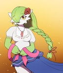 Rating: s
ID: 5149254
Date: 2024-10-30 15:37:37 -0400
Status: active
Score: 17
2024 3_fingers absurd_res accessory armlet beads braided_hair braided_ponytail breasts brown_eyes cleavage clothed clothing digit_ring ear_piercing ear_ring female fingers flower flower_in_hair gardevoir generation_3_pokemon green_hair hair hair_accessory hair_over_eye hi_res humanoid jewelry kordcross looking_at_viewer markings mexican mole_(marking) mole_on_breast mole_under_eye nintendo piercing plant pokemon pokemon_(species) ponytail prayer_beads ring ring_piercing rosary smile smiling_at_viewer soledad_(atomic417) solo wedding_ring post #5149254