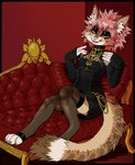 Rating: s
ID: 4704624
Date: 2024-04-06 23:53:13 -0400
Status: active
Score: 92
absolute_territory alternative_fashion anthro avery_(roanoak) black_eyeshadow brown_body brown_fur chain chaise_lounge claws clothed clothing collar corset crossdressing dress eyeshadow felid feline femboy fur gold_(metal) gold_chain gold_jewelry goth gutter-bunny hair hi_res inner_ear_fluff jewelry legwear lingerie long_tail lynx makeup male mammal messy_hair orange_body orange_fur ornate_furniture pink_claws pink_eyes pink_hair pink_nose reclining_on_sofa small_waist solo spots tail tan_body tan_fur thigh_highs topwear trad_goth tuft wide_hips post #4704624