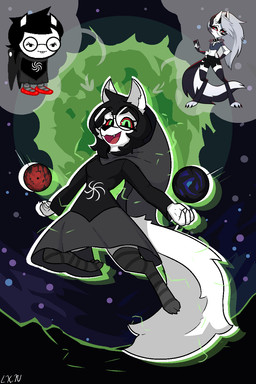 Rating: s
ID: 5770892
Date: 2025-08-11 00:05:10 -0400
Status: active
Score: 9
2:3 anthro anthrofied black_hair breasts canid canid_demon canine canis clothed clothing demon domestic_dog eyewear female fur glasses hair hellaverse hellhound helluva_boss hi_res homestuck jade_harley lennoxicon looking_at_viewer loona_(helluva_boss) mammal ms_paint_adventures mythological_canine mythological_creature mythology red_sclera smile solo white_body white_fur post #5770892