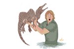 Rating: s
ID: 4429368
Date: 2023-11-22 00:13:37 -0500
Status: active
Score: 344
ambiguous_gender blonde_hair caught_in_the_act claws dinosaur dorsal_ridge duo feral hair hodarinundu holding_another human male mammal markings open_mouth partially_submerged prehistoric_species reptile scalie simple_background spinosaurid spinosaurus steve_irwin striped_body striped_markings stripes theropod white_background post #4429368