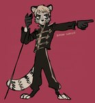 Rating: s
ID: 5155349
Date: 2024-11-02 00:03:39 -0400
Status: active
Score: 35
2024 alternate_species alternative_fashion anthro axian6777 black_bottomwear black_clothing black_pants black_topwear black_uniform bottomwear clothed clothed_anthro clothed_male clothing digital_drawing_(artwork) digital_media_(artwork) electronics emo fingers front_view full-length_portrait fur furrification gerard_way gesture green_eyes grey_body grey_fur hand_gesture hi_res light_hair male male_anthro mammal microphone microphone_stand mouth_closed my_chemical_romance narrowed_eyes pants pointing portrait procyonid raccoon real_world red_background simple_background solo standing tail the_black_parade topwear uniform post #5155349