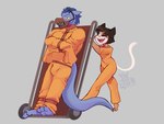 Rating: s
ID: 5192375
Date: 2024-11-19 16:23:36 -0500
Status: active
Score: 11
3_toes 4:3 angry anthro barefoot blueestudio bound clothed clothing collar cuff_(restraint) cuffs_to_collar domestic_cat dragon duo feet felid feline felis female fully_clothed gag hand_truck leather leather_cuffs lying male mammal muzzle_(object) mythological_creature mythological_scalie mythology on_back plantigrade prison_uniform prisoner reptile restraints scalie soles straitjacket submissive submissive_male toes post #5192375