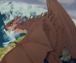 Rating: s
ID: 5090781
Date: 2024-10-03 02:35:10 -0400
Status: active
Score: 46
2022 6:5 breath brown_body brown_horn brown_scales colored dragon dragoneye english_text european_mythology feral grass hardpiecalzoneshark horn looking_at_viewer looking_back looking_back_at_viewer male mature_feral mature_male membrane_(anatomy) meratezatgh_(clostridium) mountain mythological_creature mythological_scalie mythology outside plant scales scalie signature sitting solo spikes spikes_(anatomy) story story_in_description text western_dragon wings yellow_eyes post #5090781