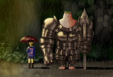anthro armor canine dog ghibli greater_dog harat human leaf mammal melee_weapon my_neighbor_totoro parody polearm protagonist_(undertale) raining scene_parody spear umbrella undertale video_games weapon
Rating: Safe
Score: 2
User: Cat-in-Flight
Date: April 23, 2018 anthro armor canine dog ghibli greater_dog harat human leaf mammal melee_weapon my_neighbor_totoro parody polearm protagonist_(undertale) raining scene_parody spear umbrella undertale video_games weapon
Rating: Safe
Score: 2
User: Cat-in-Flight
Date: April 23, 2018