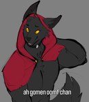 Rating: s
ID: 5424019
Date: 2025-03-10 06:58:15 -0400
Status: active
Score: 50
anthro black_body black_fur black_nose canid canine canis cloak clothing conditional_dnp cultist_(valheim) digital_media_(artwork) fenring fenring_(valheim) fur jotunn_(remanedur) male mammal meme meme_pose nipples red_cloak red_clothing remanedur simple_background solo tail teeth text wolf yellow_eyes post #5424019